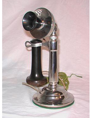 century split shaft candlestick antique telephone