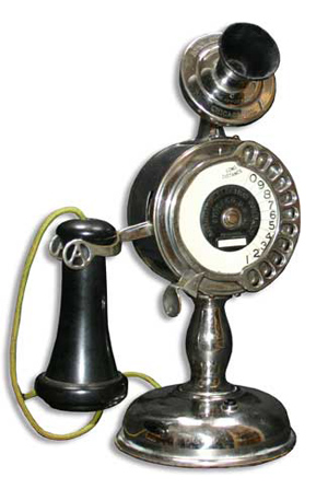 Vintage Antique Strowger Dial Plate Overlay SKU 24972 