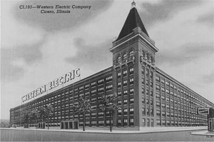 western electric telephone manufacturing plant in cicero, illinois