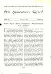 Bell Labs Record, August 1928