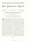 Bell Labs Record, March 1929