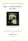 Bell Labs Record, February 1930