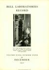 Bell Labs Record, December 1930
