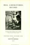 Bell Labs Record, September 1930