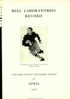 Bell Labs Record, April 1931