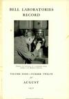 Bell Labs Record, August 1931