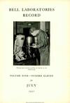 Bell Labs Record, July 1931