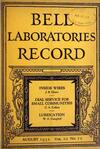 Bell Labs Record, August 1932