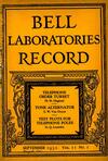 Bell Labs Record, September 1932