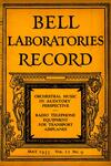 Bell Labs Record, May 1933