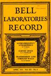 Bell Labs Record, April 1934