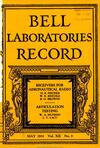 Bell Labs Record, May 1934