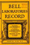 Bell Labs Record, August 1934