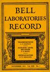 Bell Labs Record, November 1934