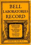Bell Labs Record, August 1935