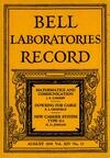 Bell Labs Record, August 1936