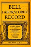 Bell Labs Record, May 1937