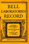 Bell Labs Record, June 1937