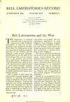Bell Labs Record, September 1942