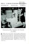 Bell Labs Record, September 1945