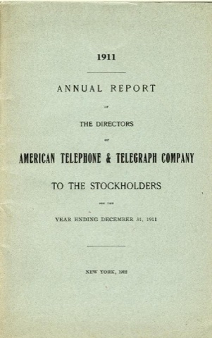AT&T Annual Report, 1911