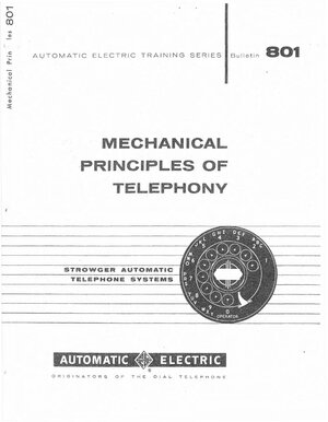 AE 1958 Mechanical Principles of Telephony