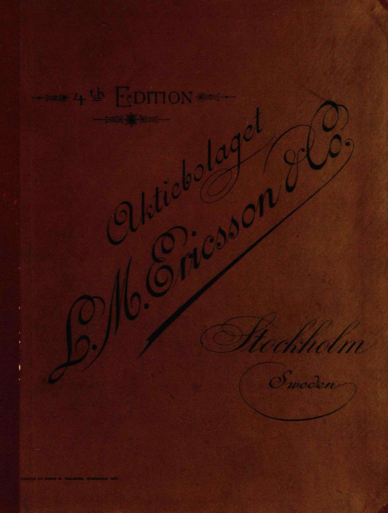 Ericsson 1897 catalog