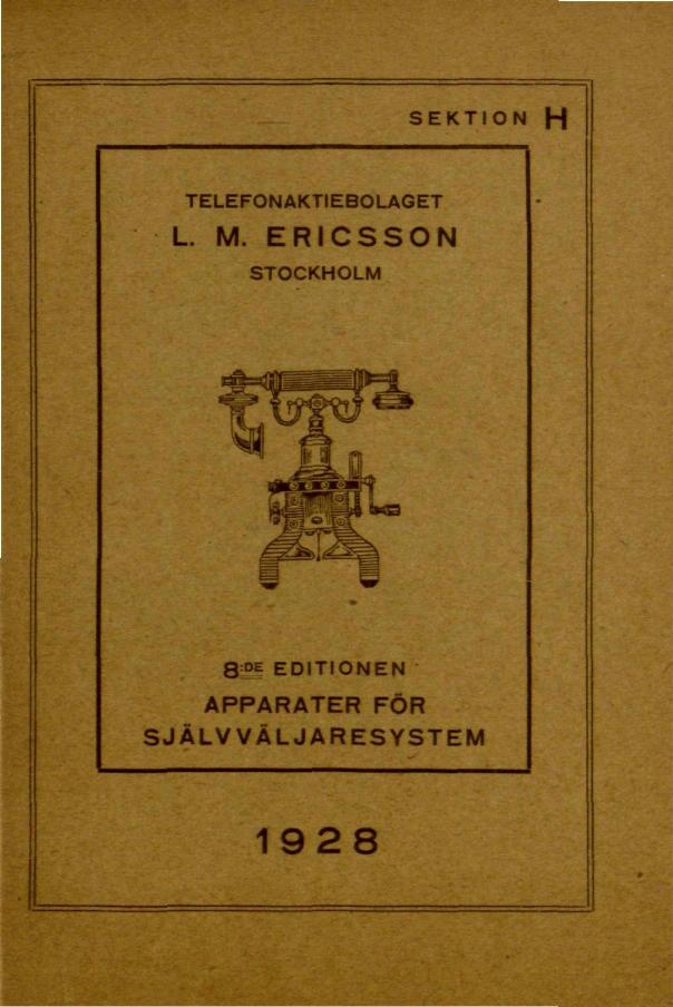 Ericsson 1928 catalog