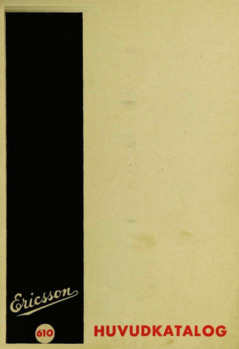Ericsson 1939 catalog