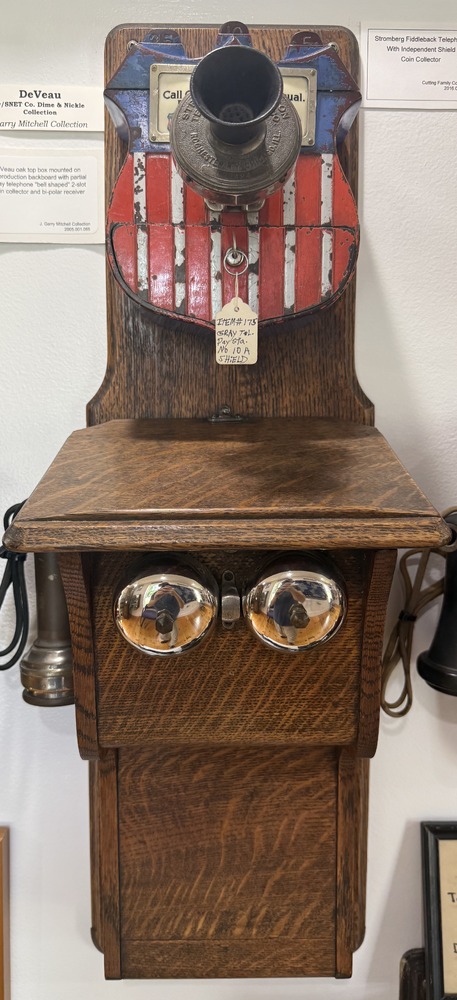 Stromberg fiddleback with shield coin collector