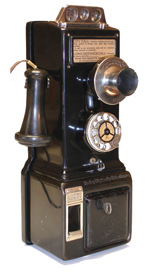 Gray Three-Slot Payhone