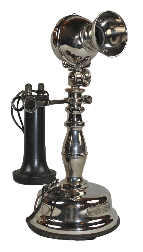 Wilhelm Telephone Mfg. Co. Potbelly Desk Set