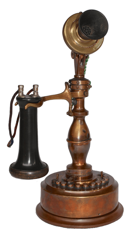 Phoenix Electric Telephone Co. Potbelly Desk Set