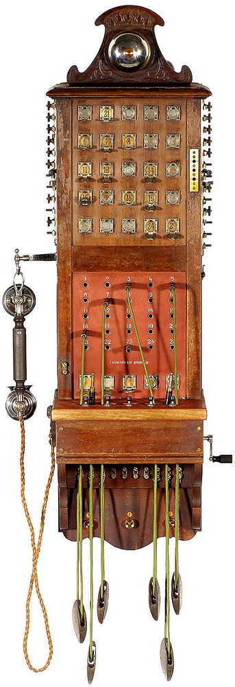Early Ericsson 'Pulpit-Style' Wall Switchoard