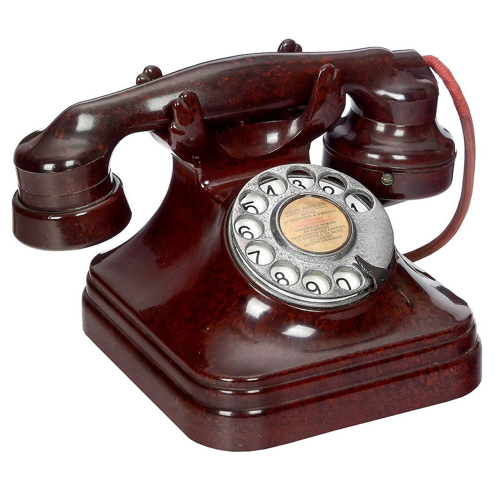 Belgian Bakelite Table Telephone