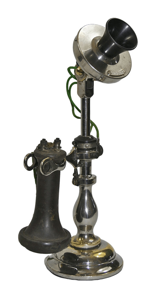 Western Electric Solid Cast Brass desk telephone