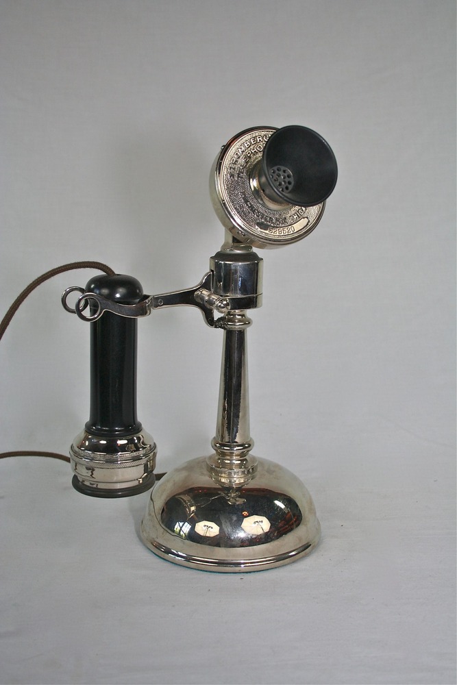 Stromberg-Carlson Tapered Shaft “Oil Can” Desk Stand