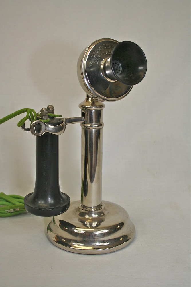 Keystone Telephone Co. straight shaft desk set