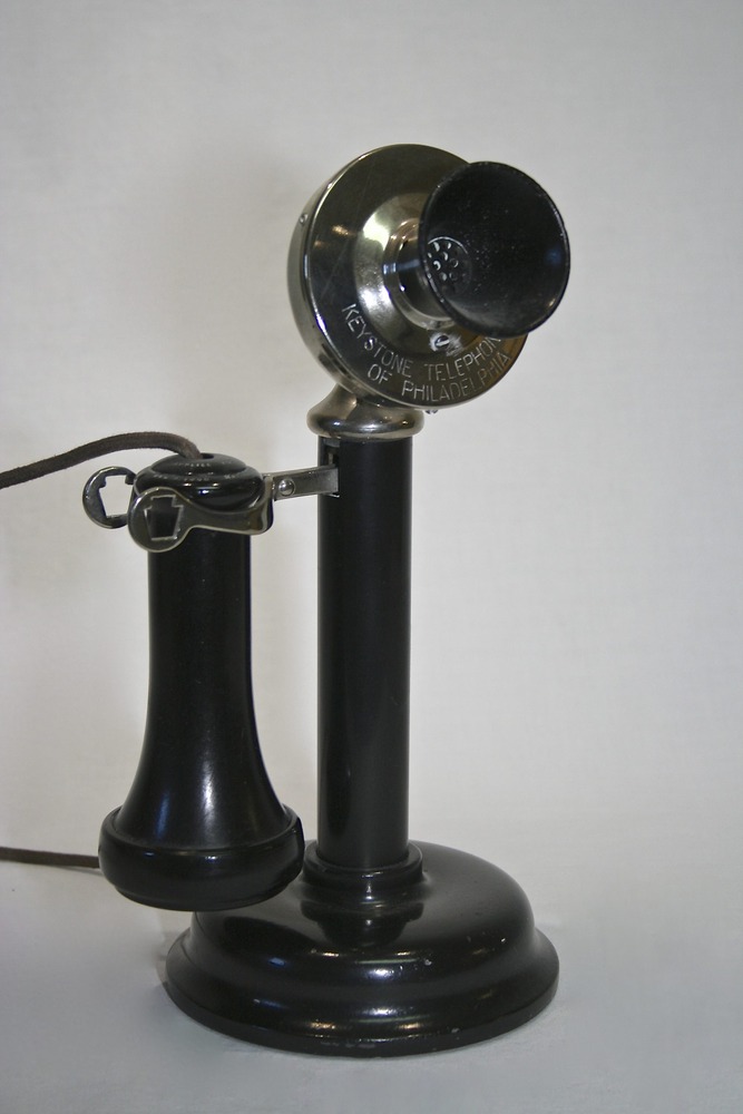 Keystone Telephone Co. straight shaft desk set