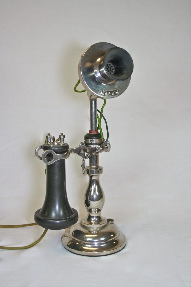 Western Electric Solid Cast Brass Potbelly Desk Stand (American Bell)