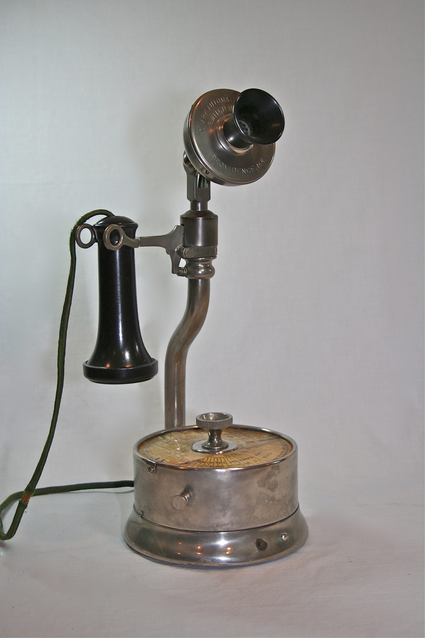 Clark Automatic Telephone Switchboard Co. No. 7 Goose Neck Desk Stand