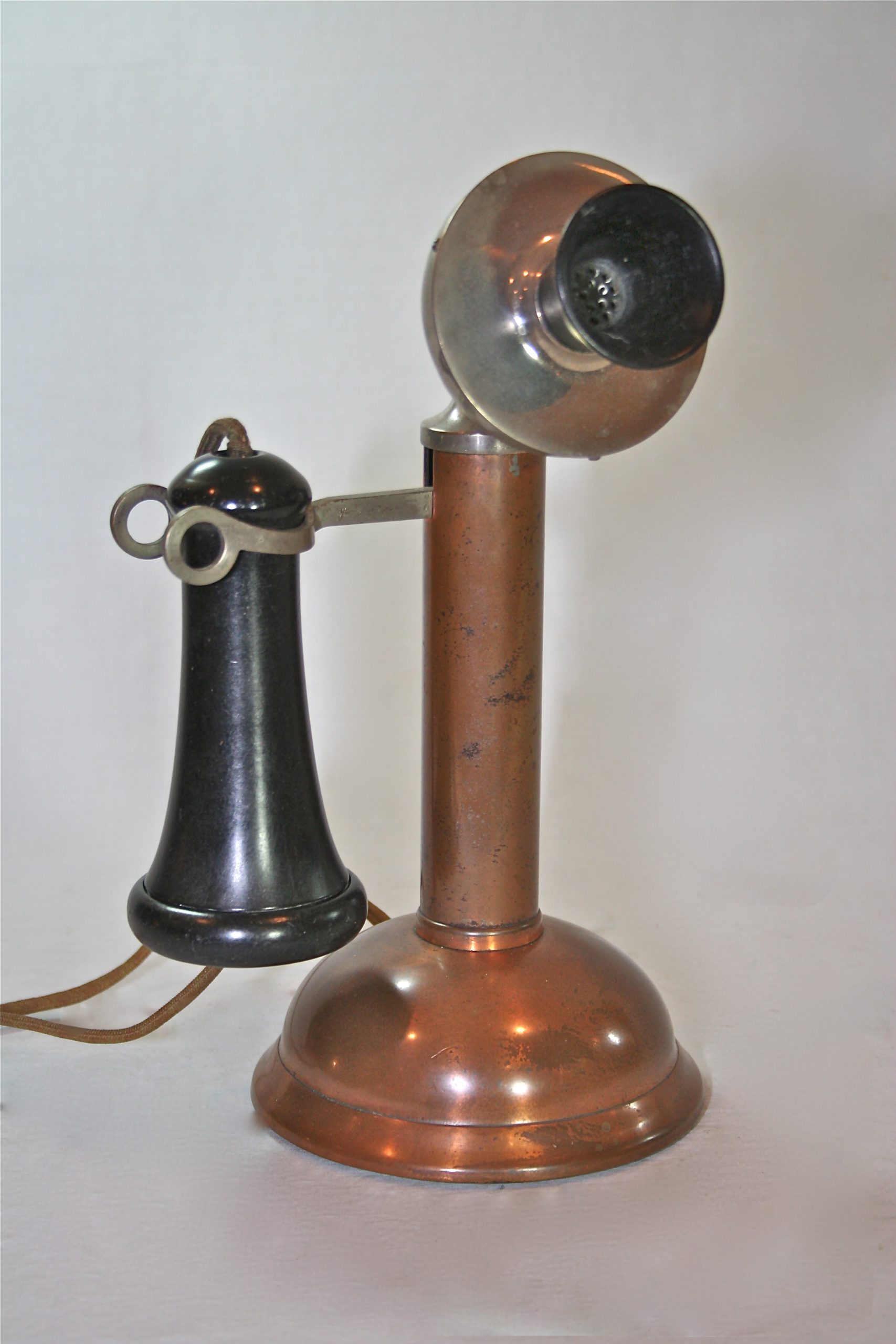 Chicago Telephone "oil can" desk set made for Montgomery Ward