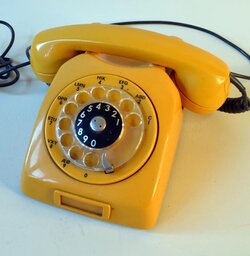 Yellow Dialog Phone