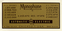 Monophone label