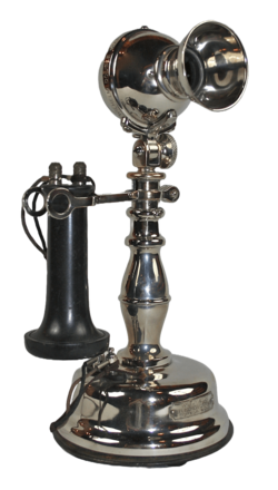 Wilhelm Telephone Mfg. Co. Potbelly Desk Set