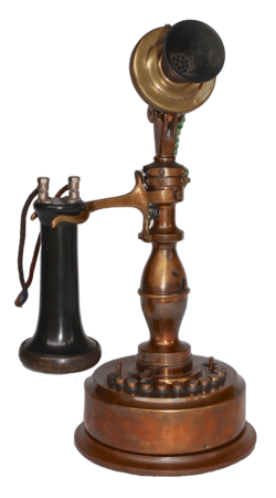 Phoenix Electric Telephone Co. Potbelly Desk Set