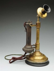 Phoenix Interior Telephone Co. #7 Pencil Shaft Candlestick