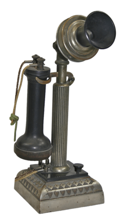 Connecticut Telephone Fluted Shaft Desk Set