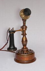 Phoenix Electric Telephone Co. Potbelly Desk Set