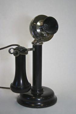 Keystone Telephone Co. straight shaft desk set